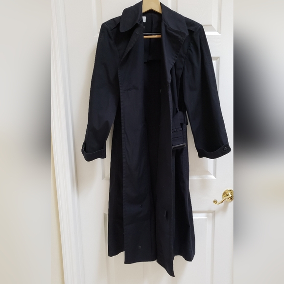 NEW Black Military Trench Coat - Picture 3 of 6